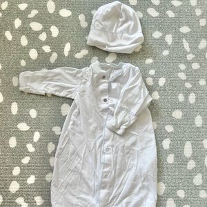 Kissy Kissy newborn boy receiving outfit